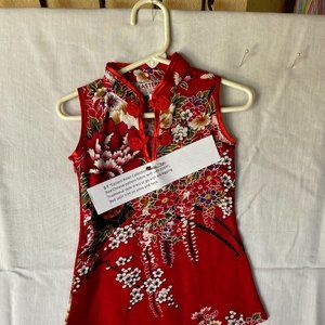 2T Eastern Asian Collection dress in Red